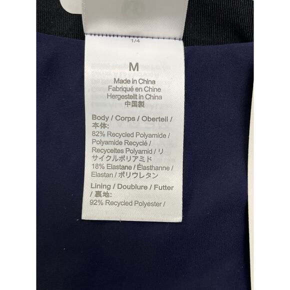 J.Crew Navy Thong Bikini Bottom Size M High Leg Re-Imagined Swim NWT - Picture 8 of 11